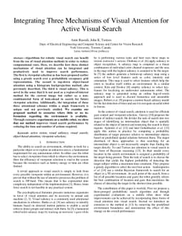 Integrating Three Mechanisms of Visual Attention for Active Visual
  Search