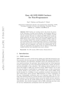 Easy 4G/LTE IMSI Catchers for Non-Programmers