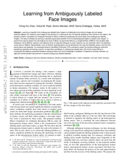 Learning from Ambiguously Labeled Face Images