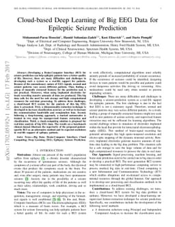 Cloud-based Deep Learning of Big EEG Data for Epileptic Seizure
  Prediction