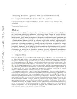 Estimating Nonlinear Dynamics with the ConvNet Smoother