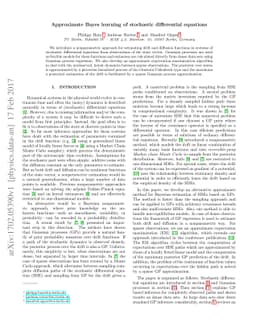 Approximate Bayes learning of stochastic differential equations