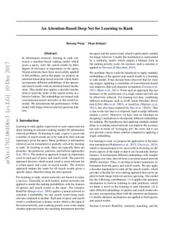 An Attention-Based Deep Net for Learning to Rank