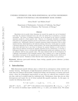 Uniform Inference for High-dimensional Quantile Regression: Linear
  Functionals and Regression Rank Scores