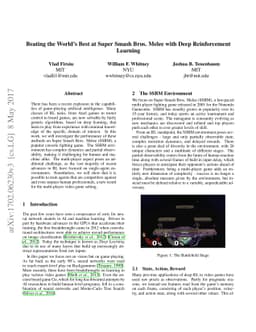 Beating the World's Best at Super Smash Bros. with Deep Reinforcement
  Learning