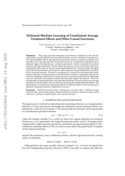Debiased Machine Learning of Conditional Average Treatment Effects and
  Other Causal Functions