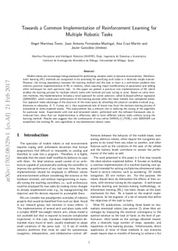 Towards a Common Implementation of Reinforcement Learning for Multiple
  Robotic Tasks