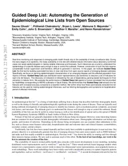 Guided Deep List: Automating the Generation of Epidemiological Line
  Lists from Open Sources