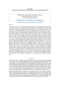 LED-it-GO: Leaking (a lot of) Data from Air-Gapped Computers via the
  (small) Hard Drive LED