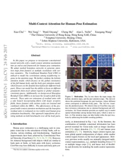 Multi-Context Attention for Human Pose Estimation