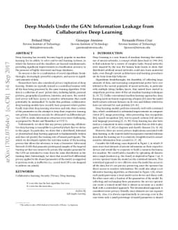 Deep Models Under the GAN: Information Leakage from Collaborative Deep
  Learning
