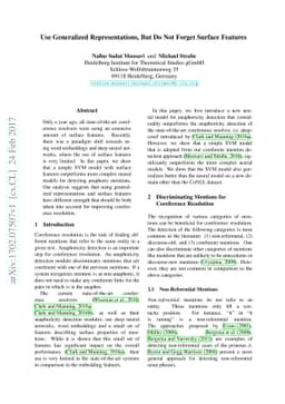 Use Generalized Representations, But Do Not Forget Surface Features