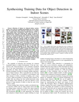 Synthesizing Training Data for Object Detection in Indoor Scenes