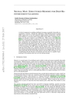 Neural Map: Structured Memory for Deep Reinforcement Learning