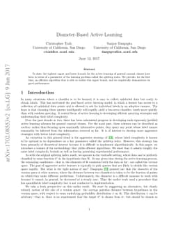 Diameter-Based Active Learning