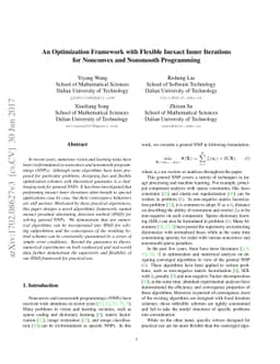 An Optimization Framework with Flexible Inexact Inner Iterations for
  Nonconvex and Nonsmooth Programming