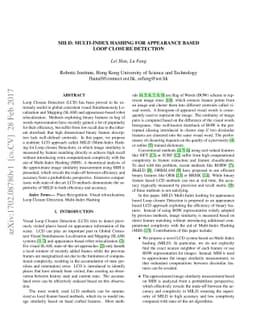 MILD: Multi-Index hashing for Loop closure Detection