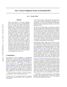 Fast k-Nearest Neighbour Search via Prioritized DCI