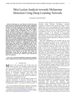 Skin Lesion Analysis Towards Melanoma Detection Using Deep Learning
  Network