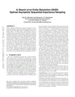 In Search of an Entity Resolution OASIS: Optimal Asymptotic Sequential
  Importance Sampling