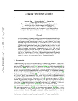 Gauging Variational Inference