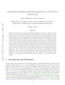 A Statistical Machine Learning Approach to Yield Curve Forecasting