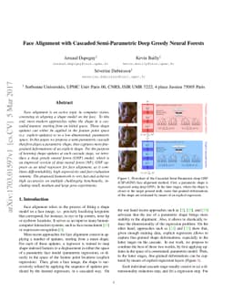 Face Alignment with Cascaded Semi-Parametric Deep Greedy Neural Forests