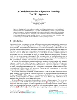 A Gentle Introduction to Epistemic Planning: The DEL Approach