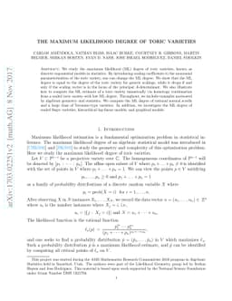 The Maximum Likelihood Degree of Toric Varieties