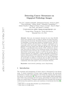 Detecting Cancer Metastases on Gigapixel Pathology Images