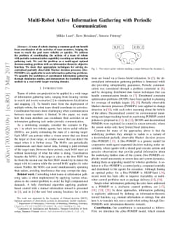 Multi-Robot Active Information Gathering with Periodic Communication