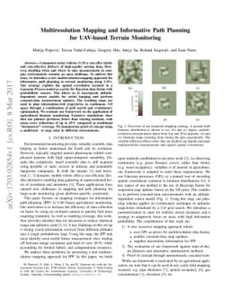 Multiresolution Mapping and Informative Path Planning for UAV-based
  Terrain Monitoring