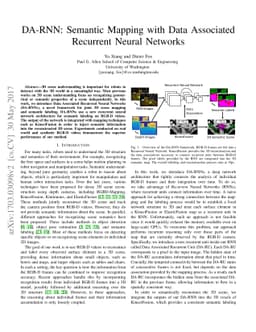 DA-RNN: Semantic Mapping with Data Associated Recurrent Neural Networks