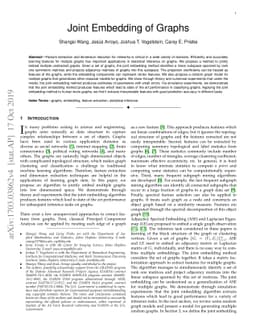 Joint Embedding of Graphs