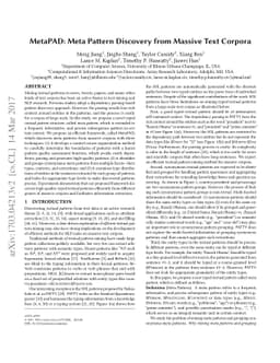 MetaPAD: Meta Pattern Discovery from Massive Text Corpora
