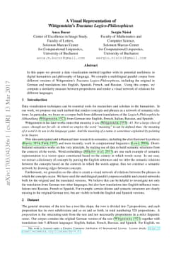 A Visual Representation of Wittgenstein's Tractatus Logico-Philosophicus