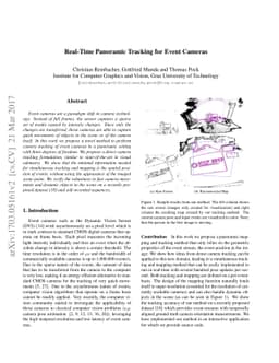 Real-Time Panoramic Tracking for Event Cameras