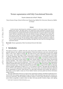 Texture segmentation with Fully Convolutional Networks