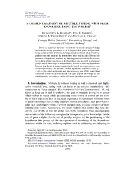 A unified treatment of multiple testing with prior knowledge using the
  p-filter