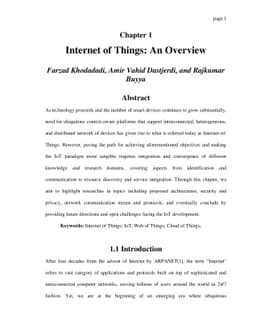 Internet of Things: An Overview