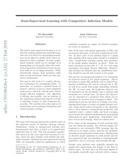 Semi-Supervised Learning with Competitive Infection Models