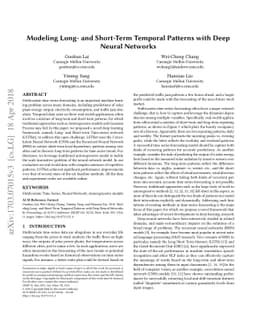 Modeling Long- and Short-Term Temporal Patterns with Deep Neural
  Networks