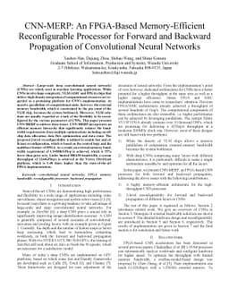 CNN-MERP: An FPGA-Based Memory-Efficient Reconfigurable Processor for
  Forward and Backward Propagation of Convolutional Neural Networks