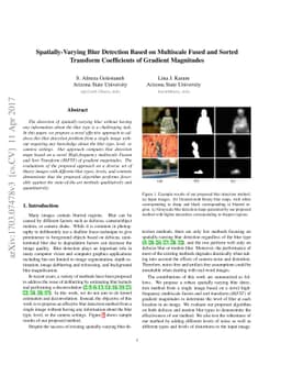 Spatially-Varying Blur Detection Based on Multiscale Fused and Sorted
  Transform Coefficients of Gradient Magnitudes