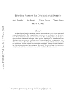 Random Features for Compositional Kernels