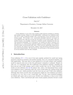 Cross-Validation with Confidence