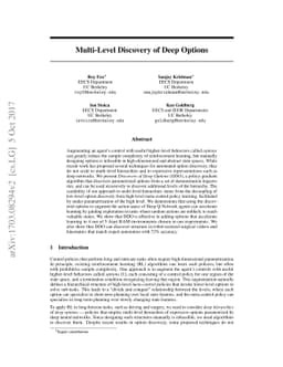 Multi-Level Discovery of Deep Options