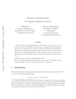 Posterior contraction rates for support boundary recovery