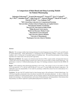 Comparing Rule-Based and Deep Learning Models for Patient Phenotyping