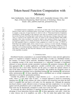 Token-based Function Computation with Memory